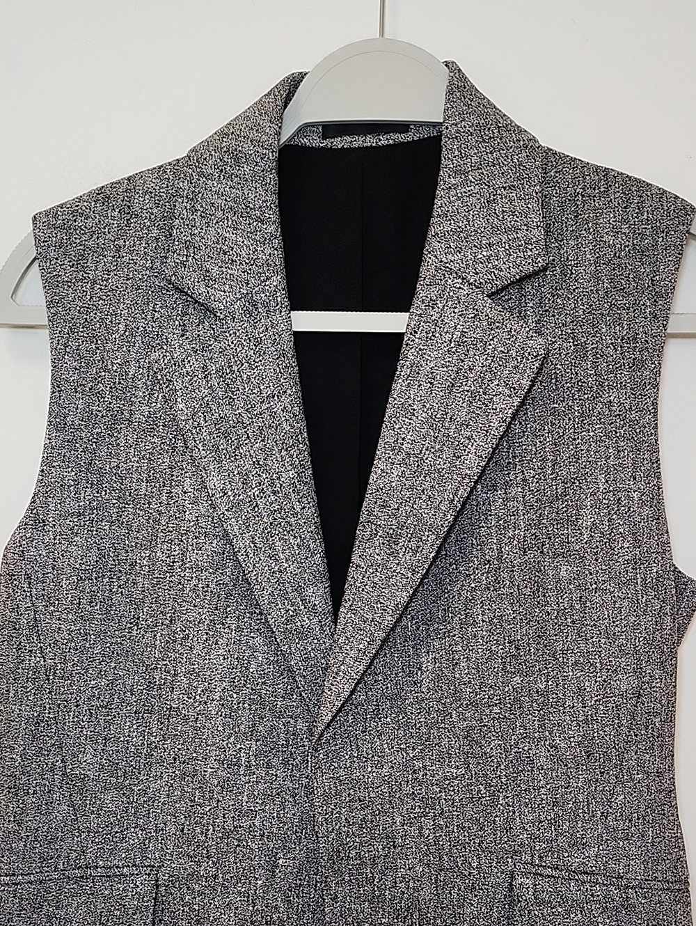 Theory Sedeia vest and matching trouser set structured gray Size 6 - Picture 6 of 16